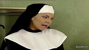 German Nun Tempt to Shag by Prister in Old-school Pornography Flick
